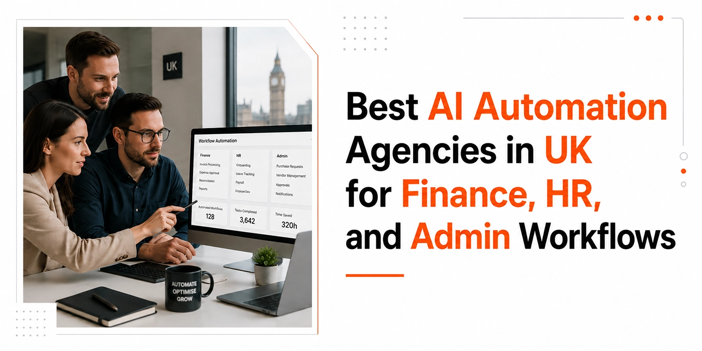 Best AI automation agencies in UK for finance HR and admin workflows